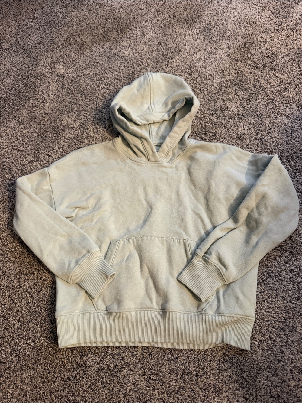 abercrombie kids Light Sage Green Hooded Sweatshirt